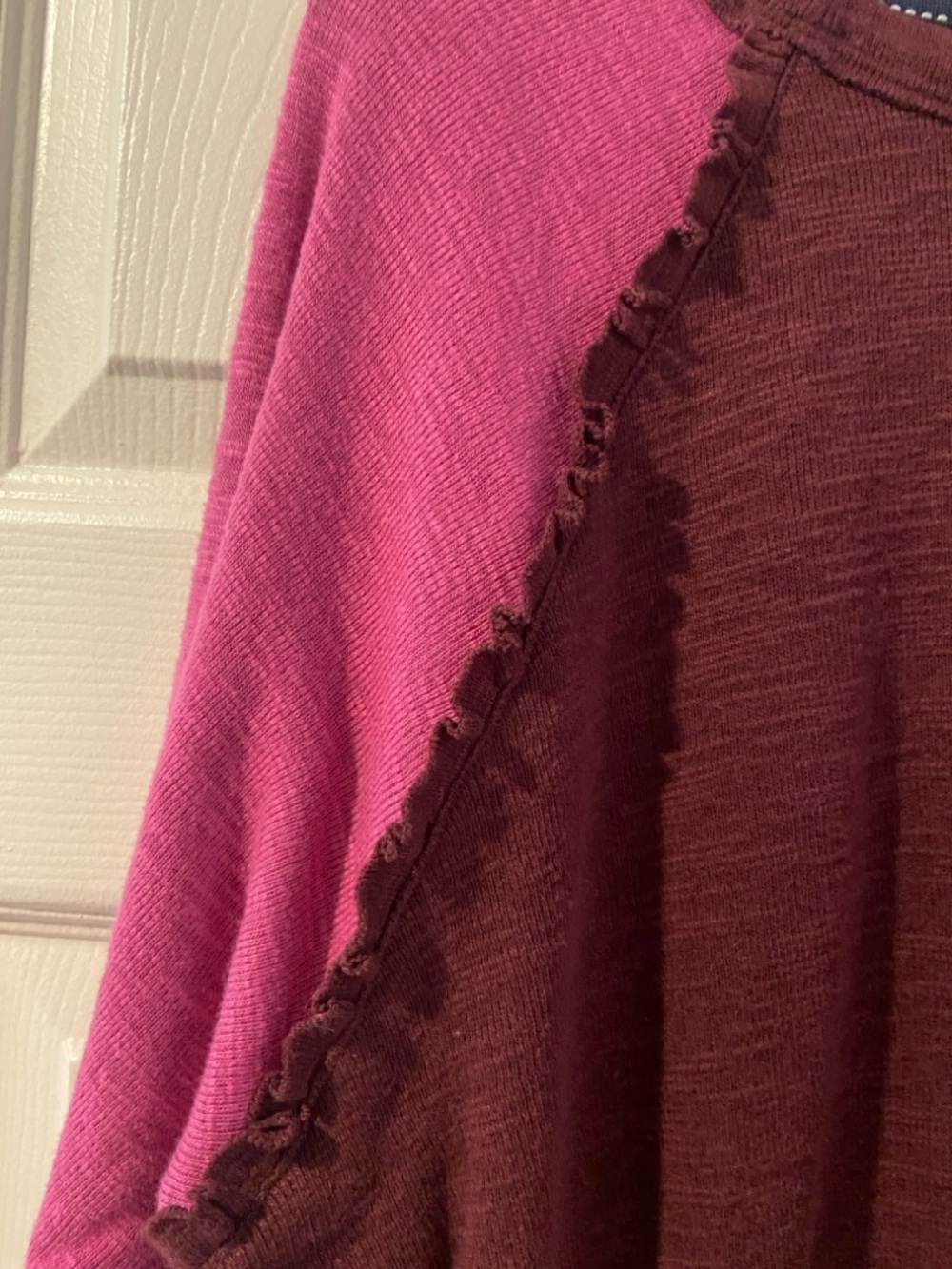 Pilcro Ruffled Raglan Thermal Top - Picture 6 of 7